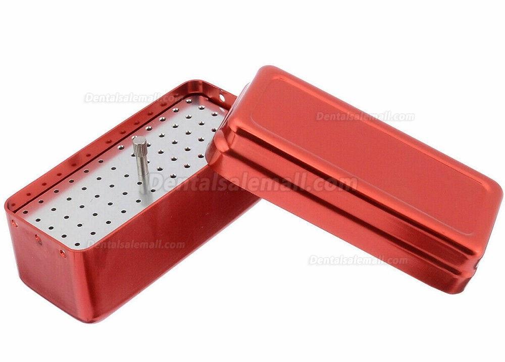 5Pcs 72 Holes Dental FG Bur Endo File Holder Stand Autoclave Disinfection Case Box